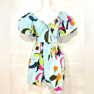 A NEW DAY PUFF SLEEVE SHORT DRESS (484)